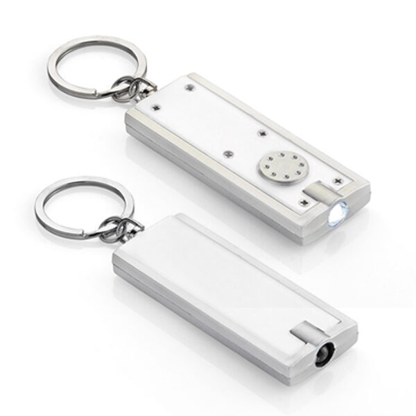 Atslēgu piekariņš ar LED lukturīti un krāsainu apdruku