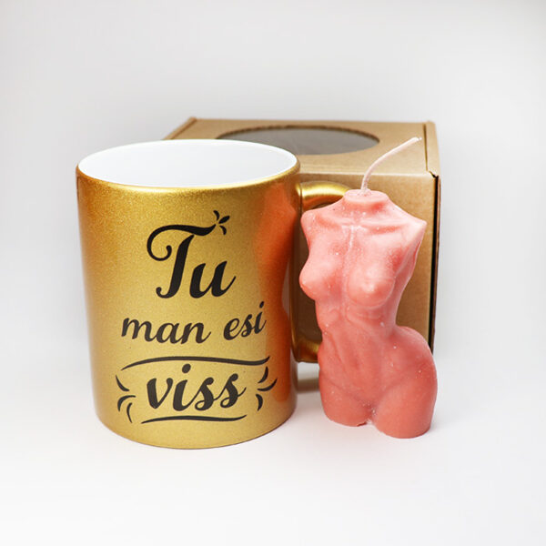 Dāvanu komplekts Tu man esi viss ar sveci